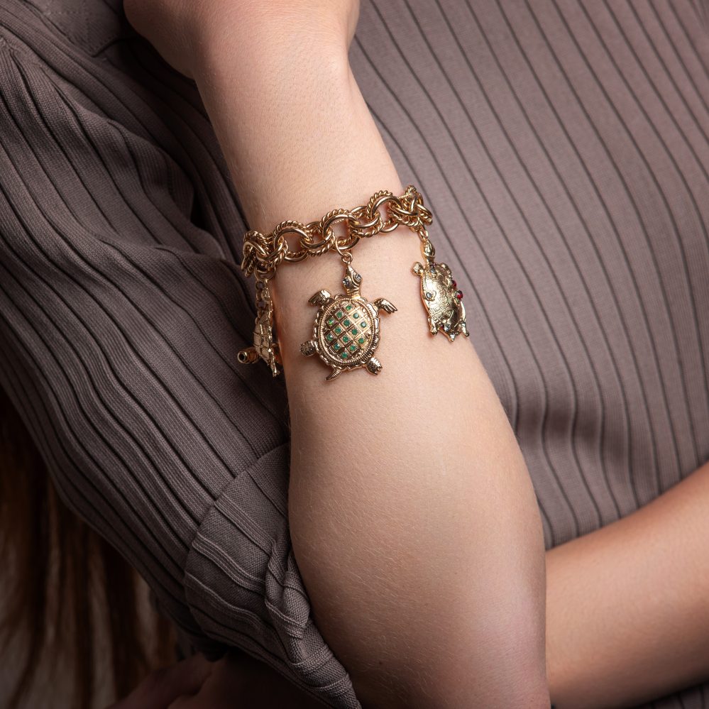BRACCIALE TARTARUGHE CHARMS