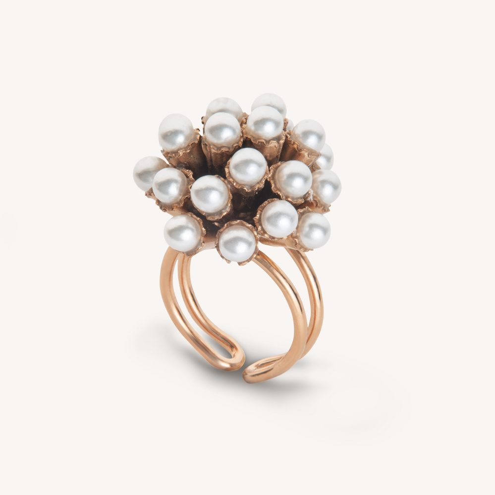 ANELLO GRAPPOLO DI PERLE
