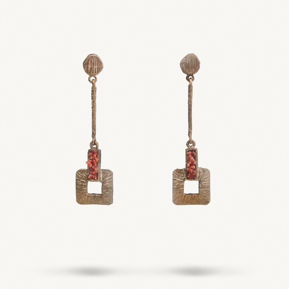 ORECCHINI LUCE PENDENTE BRONZO